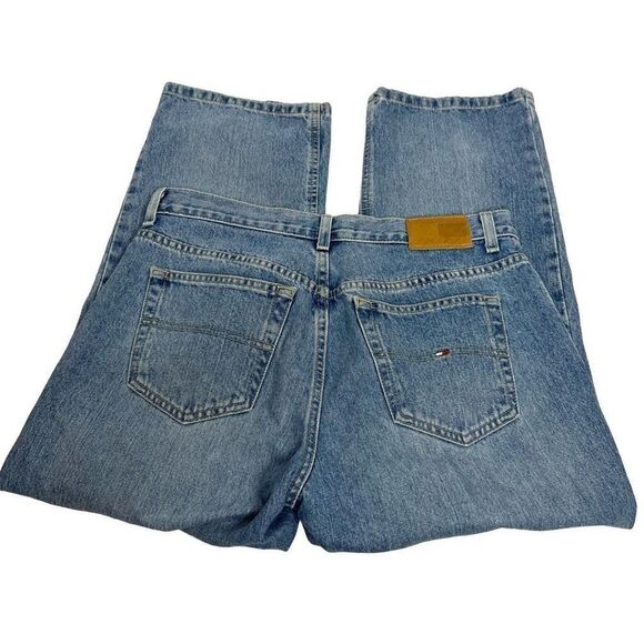 Tommy Hilfiger Y2K light wash boyfriend crop jeans size 8 - Picture 6 of 13